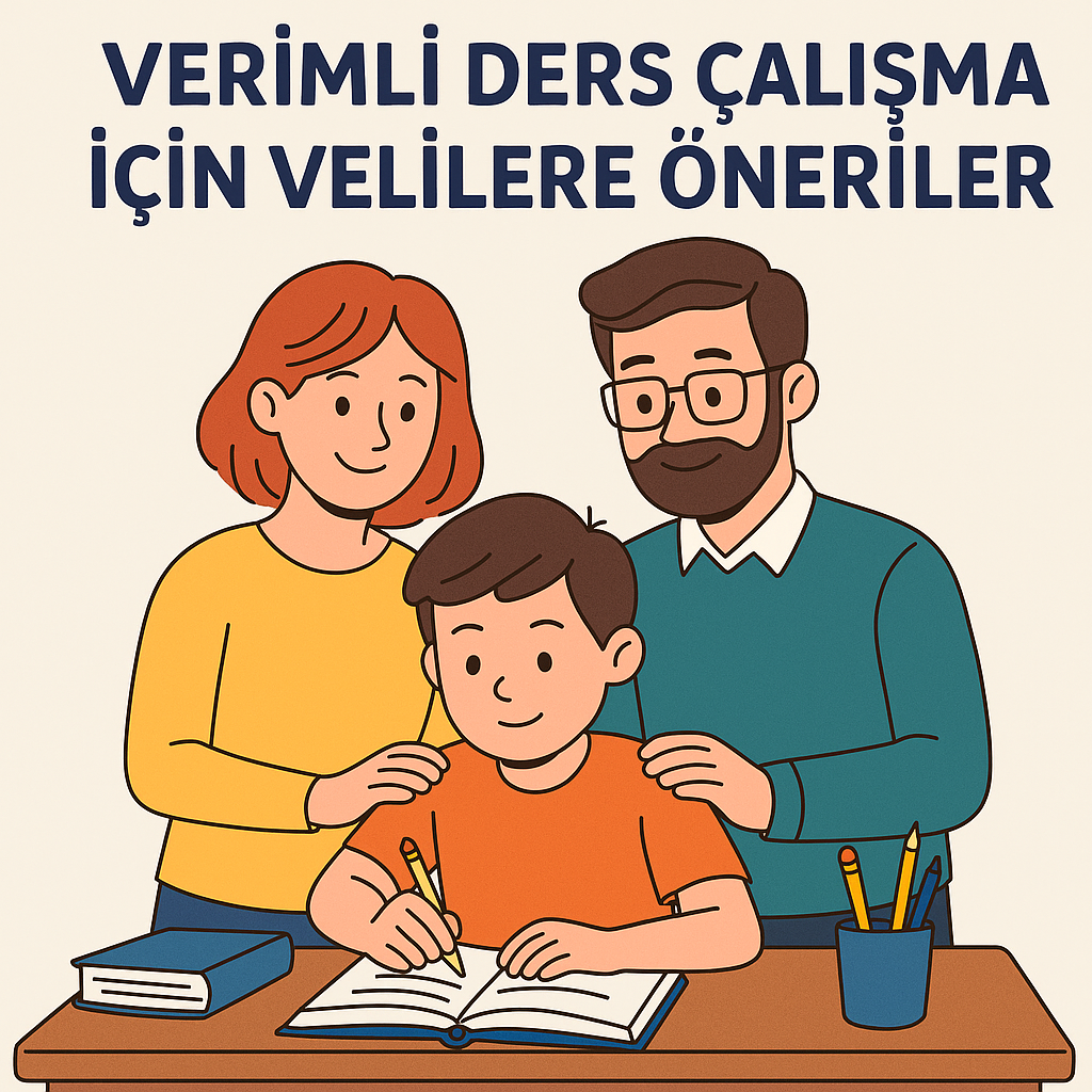 ÇOCUKLARIN VERİMLİ DERS ÇALIŞMASINI DESTEKLEMEK İÇİN EBEVEYNLERE ÖNERİLER