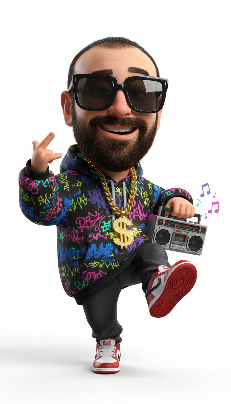 Pixar Tarzı 3D Rapçi Karakter AI Promptu - AI Prompt Görseli