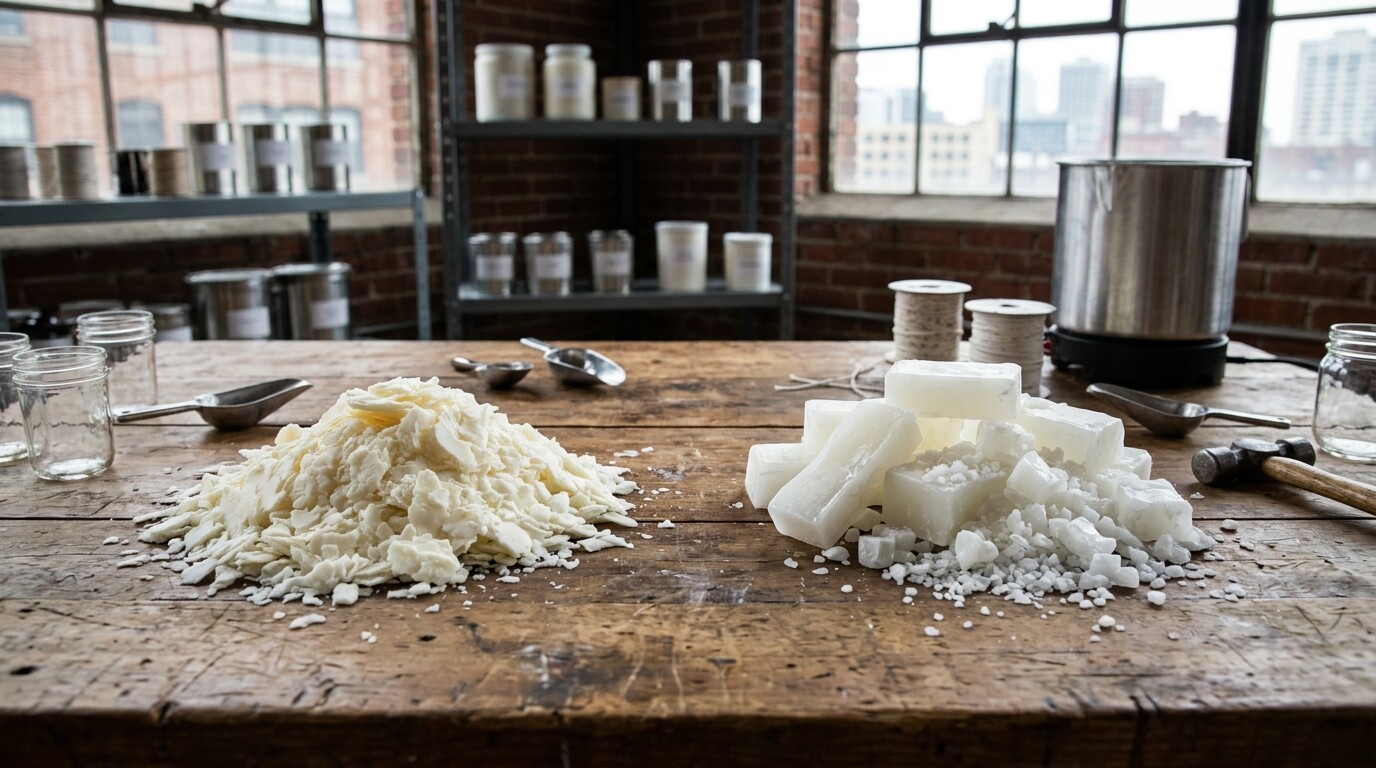Paraffin candles and soy candles comparison guide for home fragrance and candle wax selection