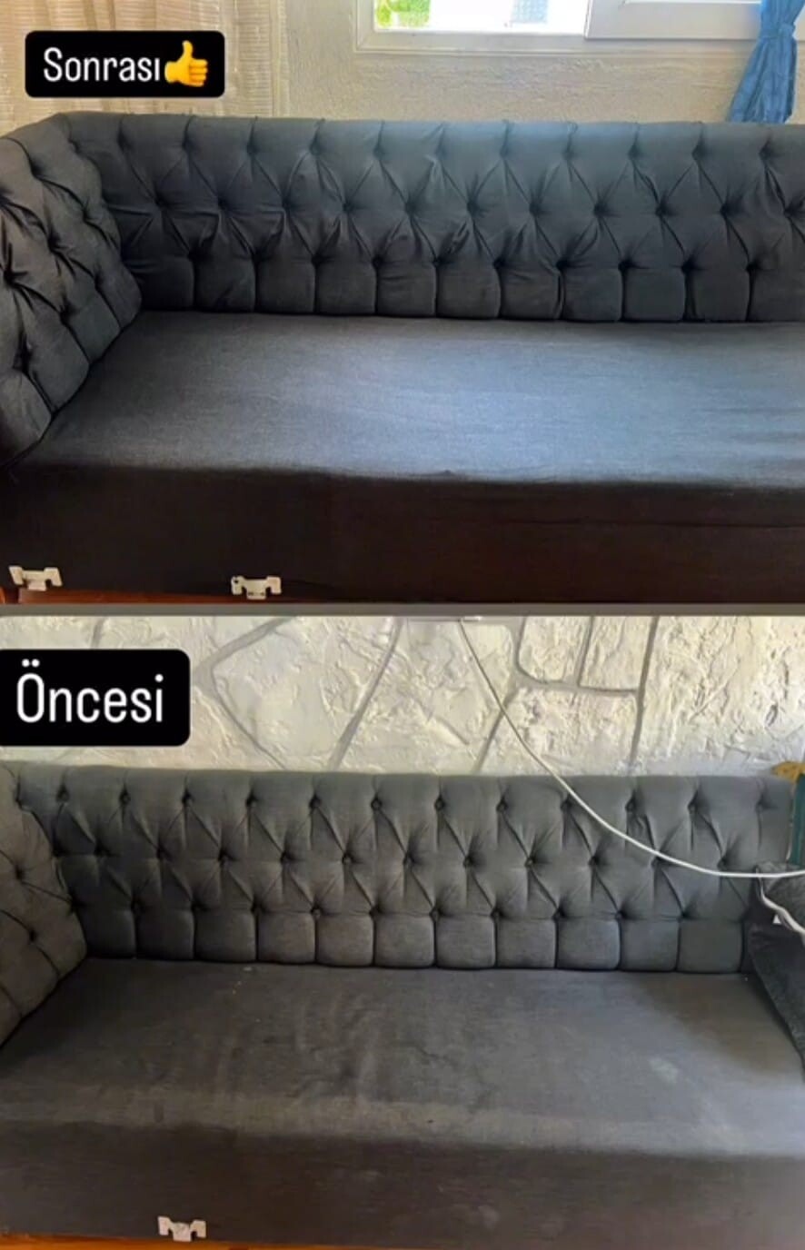 Chester Koltuk Temizliği Öncesi Sonrası