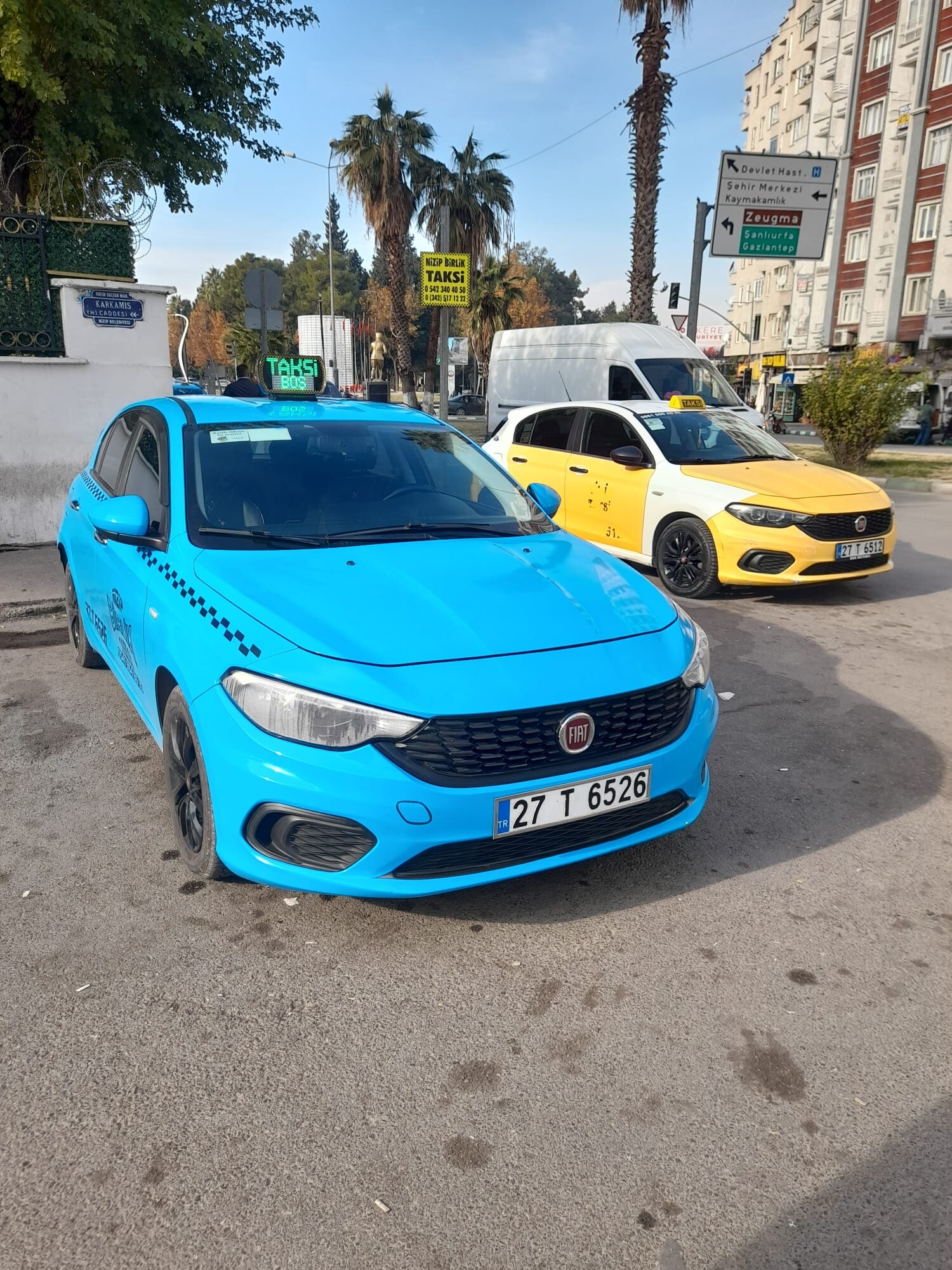 Nizip Taksi aracından detay