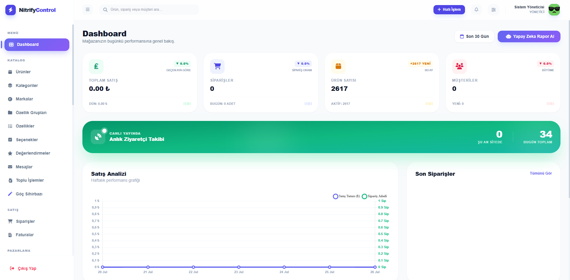 Nitrify E-Ticaret Çözümleri tanıtım videosu