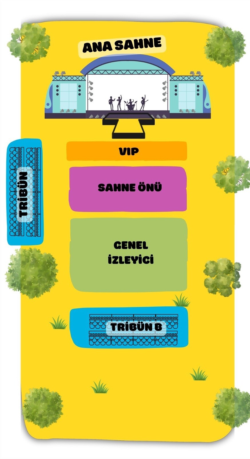 Ana Sahne ve Oturma Düzeni Haritası