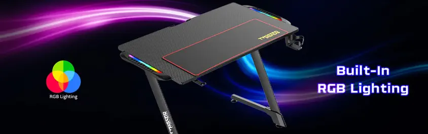Twisted Minds Z Design Karbon Fiber RGB Gaming Masa