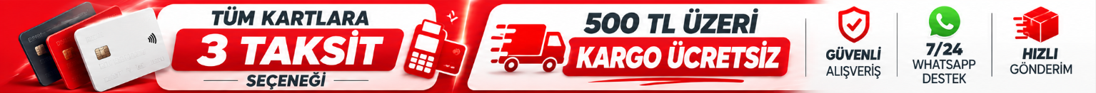 7/24 WhatsApp Destek - Ücretsiz Kargo - Güvenli Alışveriş - Hızlı Gönderim